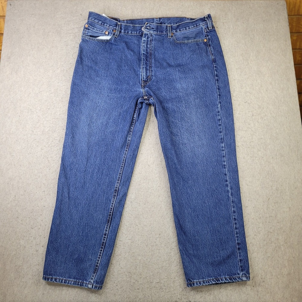 Levi's 550 Men's Blue Medium Wash Relaxed Fit Jeans Size 42x30